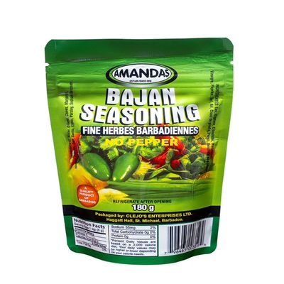 Amandas No Pepper Seasoning Marinade 180g All Purpose Seasoning Caribbean Spice Blend Perfect Meat Seasoning Marinade for Chicken, Poultry, Fish & Lamb Seasoning Made in Barbados Vegan