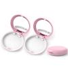 Aligner and Retainer Case, YOUYA DENTAL 2PCS Solid Orthodontic Aligner Retainer Case Denture False Box, Mouthguard Case Holder Protective Case with Mirror for Oral Care Dentisty - Pink view 1