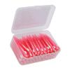 TOPINCN 60Pcs Interdental Brush Practical Slim Braces Cleaner with PP Handle for Adults Children Care (Pink) view 1