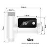 BINOXY Water Bath Thermometer, LED Digital Shower Temperature Display,360 Rotatable LED Display,Compatible With Most Bathroom Equipment view 2