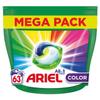 Ariel All-in-1 PODS, Washing Liquid Laundry Detergent Capsules 126 Washes (2 x 63), Color, Effective Stain Removal Even In A Cold Wash, Ariel washing pods Pack of 126 caps view 1