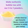 Bubble Tea Kit Refills - Extra Boba Pearls & Milk Tea Powder Packets For Bubble Tea Set. Instant Tapioca Pearls/Boba Balls In Brown Sugar Syrup, 3 in 1 Flavoured Milkshake Powder Drink Mix view 4