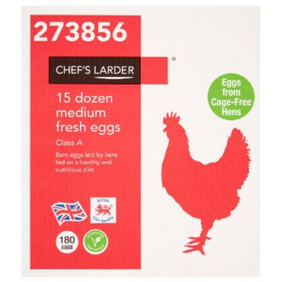 Chef's Larder 15 Dozen Medium Fresh Eggs x 1