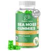 Healthier Options Irish Sea Moss Gummies with Bladderwrack & Burdock Root 5680 Mg | 60 Gummies | Apple Flavour | Vitamins & Minerals | Organic, Natural, Vegan, Gluten Free, Non GMO, High Strength view 1
