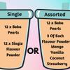 Bubble Tea Kit Refills - Extra Boba Pearls & Milk Tea Powder Packets For Bubble Tea Set. Instant Tapioca Pearls/Boba Balls In Brown Sugar Syrup, 3 in 1 Flavoured Milkshake Powder Drink Mix view 2