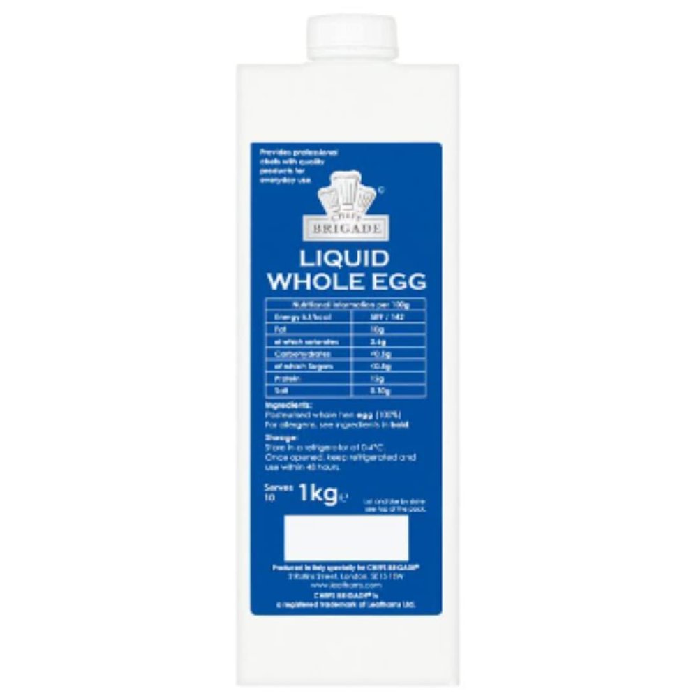 Chefs Brigade Liquid Whole Egg 1kg x 6