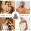 FOMIYES 2pcs Felt Sauna Hat for Women Breathable Absorbent Bath Caps for Hair Grey Simple Design for and Steam Use view 2
