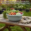 28 CM High Grade Plastic Washing Up Bowl Round 5 Litre Kitchen Basin Sink Tidy Organizer, Multipurpose Basin Bowl Mixing Bowl Great for Home and Kitchen (Silver Sage) view 4