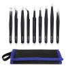9PCS Precision Tweezers Set, view 1