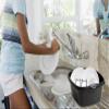 39 CM High Grade Plastic Rectangular Washing Up Bowl, Basin Sink Tidy Organizer, Multipurpose Basin Bowl Large Mixing Bowl Great for Home and Kitchen (Midnight Black/Dark Grey) view 2