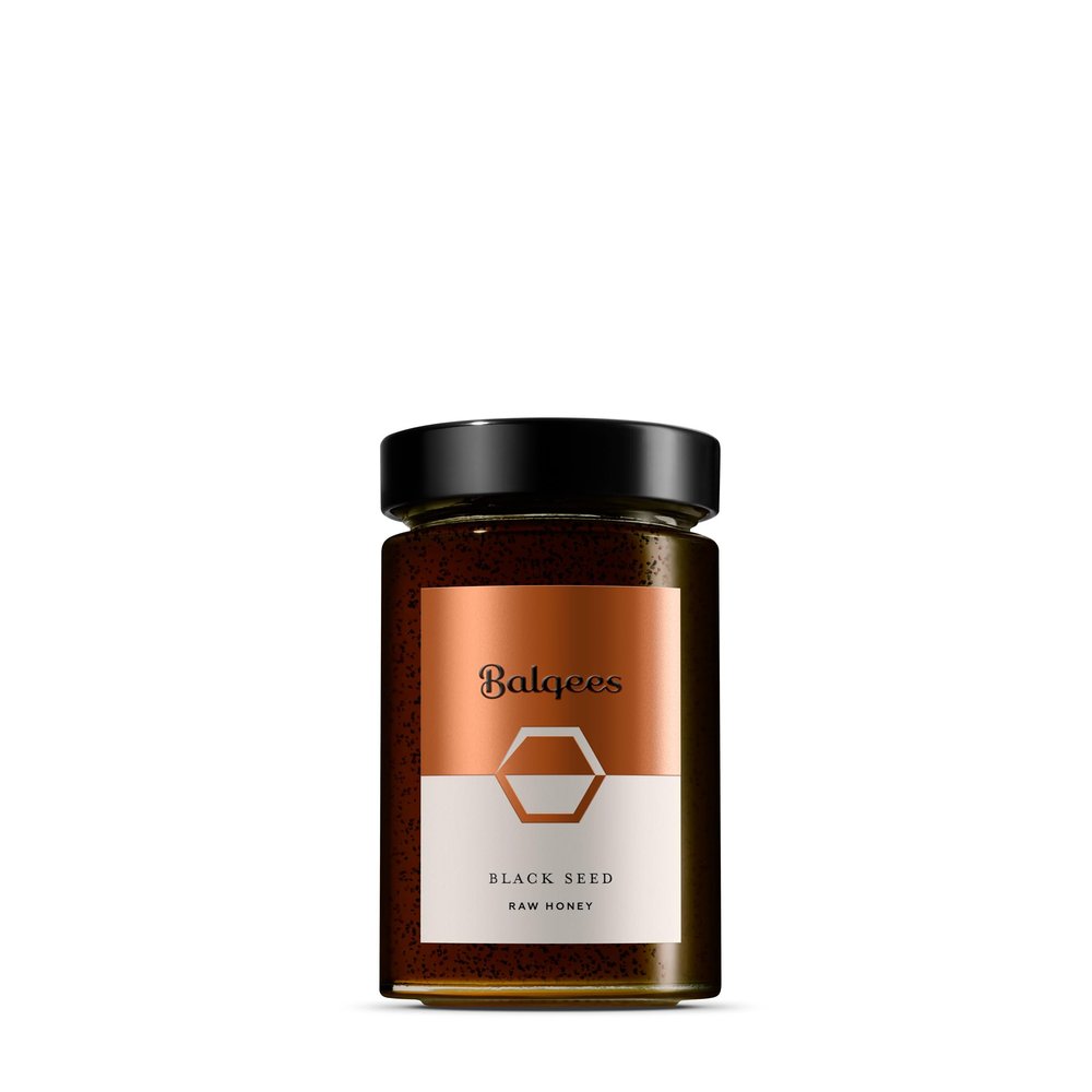 Balqees Raw Honey Fusion Honey (250g, Black Seed)