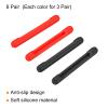 PATIKIL Glasses Temple End Tips, 6 Pair Eyeglass Arms Legs Ear Sock Pieces Anti Slip Tube Sleeve Sunglasses Replacement for Men Women, Black, Red view 3