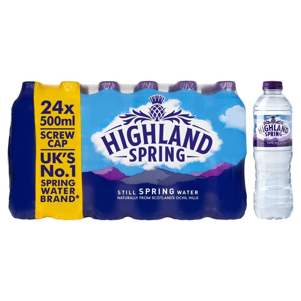 Highland Spring Still Spring Water, 24 x 500ml