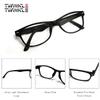 TWINKLE TWINKLE Stylish Unisex Reading Glasses 8 Colourful Trendy Retro Designer Anti-Slip Arm R223 (2 Pairs Demi Grey, 150 Magnification) view 3