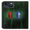 Innovedesire Red Pill Blue Pill Capsule PU Leather Flip Case Cover For iPhone 14 view 2