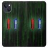 Innovedesire Red Pill Blue Pill Capsule PU Leather Flip Case Cover For iPhone 14 view 3