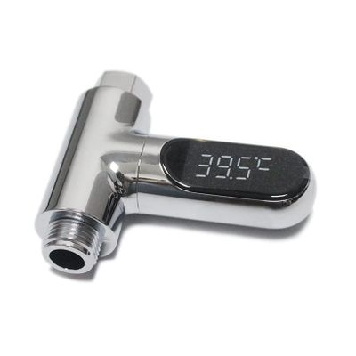 BINOXY 360Rotating Shower Thermometer Led Digital Display Baby Bath Water Fahrenheit Celsius Thermometer For Home Bathroom Kitche
