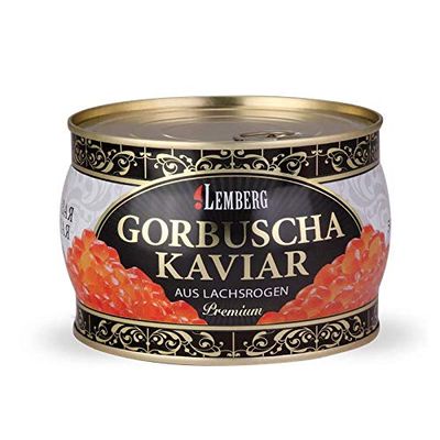 2kg (2000g) GORBUSHA CAVIAR HUMPBACK SALMON PINK RED KAVIAR IKRA.You can afford real CAVIAR by the SPOONFUL!