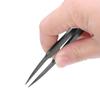 6PCS Tweezer Set Plastic Anti Static Tool Kit Size 1/2/3/5/6/8 Each one(Black) view 4