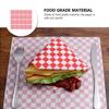 400pcs Burger Paper Food Plaid Wrapping Paper Sandwich Wrapping Custom Sandwich Wrap Burger Lunch Wrap Plaid Lining view 2