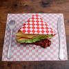 400pcs Burger Paper Food Plaid Wrapping Paper Sandwich Wrapping Custom Sandwich Wrap Burger Lunch Wrap Plaid Lining view 4