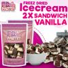Freeze Dried Ice Cream Sandwich Bites (Vanilla, 2 Pack) view 2