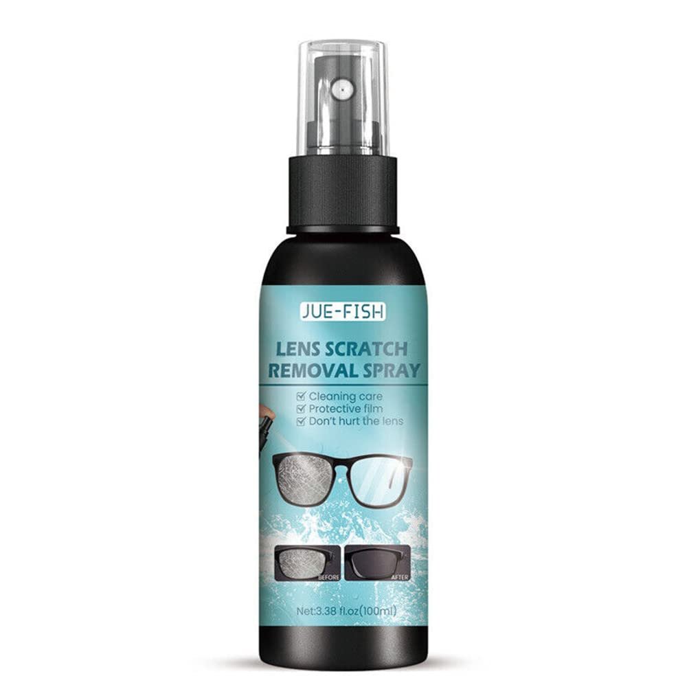 2022 New Lens Scratch Removal Spray Eyeglass Windshield Glass Repair Liquid,High Concentration Glasses Cleaner Spray for Sunglasses Screen Cleaner Tools (1pc*100ml)