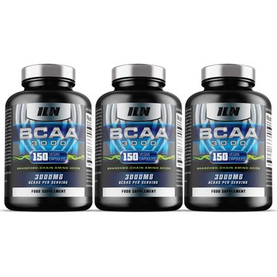 BCAA Capsules 3000mg  2:1:1 Amino Acid Supplements (450 Capsules  3 Month Supply)  Vegetarian BCAA Tablets