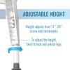 DMI Tool-Free Universal Transfer Bench for Bathtubs & Showers, 350lb Weight Capacity, Adjustable Legs, Secure Handles, FSA & HSA Eligible view 3