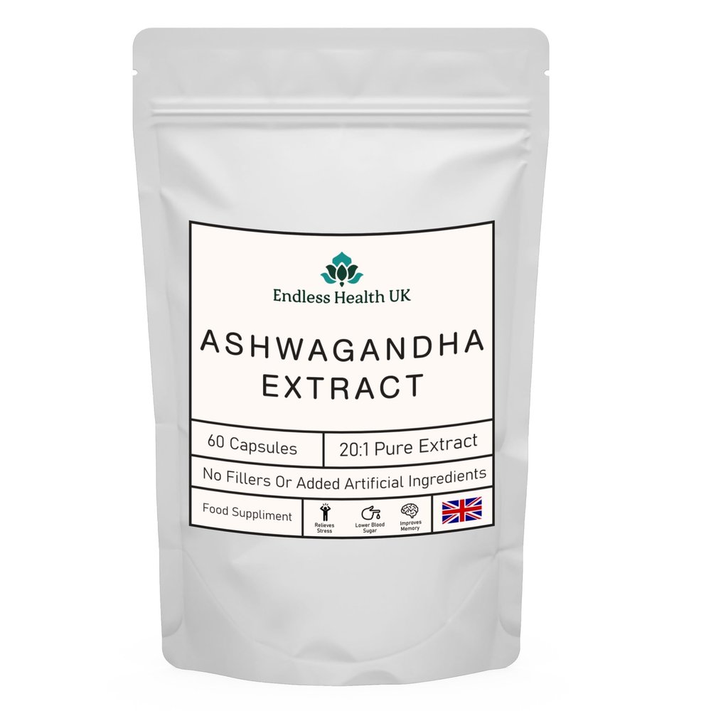 Ashwagandha Extract | High Strength | 20:1 Extract | 60 Capsules