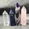 WGPHD Health & Household Natural dreamy amethyst quartz obelisk crystal wand point healing view 2