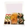 Ghasitaram Gifts Jaiccha Christmas Gifts White Christmas Hamper Box Big with chocolates, plum cake and 2 Wreaths view 1