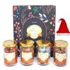 Ghasitaram Gifts Jaiccha Christmas Gifts Hamper Box with 4 Jars Of Flavoured Nuts view 1