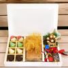 Ghasitaram Gifts Jaiccha Christmas Gifts White Christmas Hamper Box Big with chocolates, plum cake,wreath and dcor view 1
