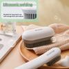 MEIJMJIA - Washing brush, cleaning brush with extra hard bristles, for cleaning clothes, shoes, tiles, kitchen, bathroom (White/without handle) view 3