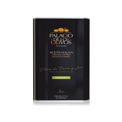 PALACIO DE LOS OLIVOS - Spanish Extra Virgin Olive Oil (Arbequina Variety) - 3 Litre Tin