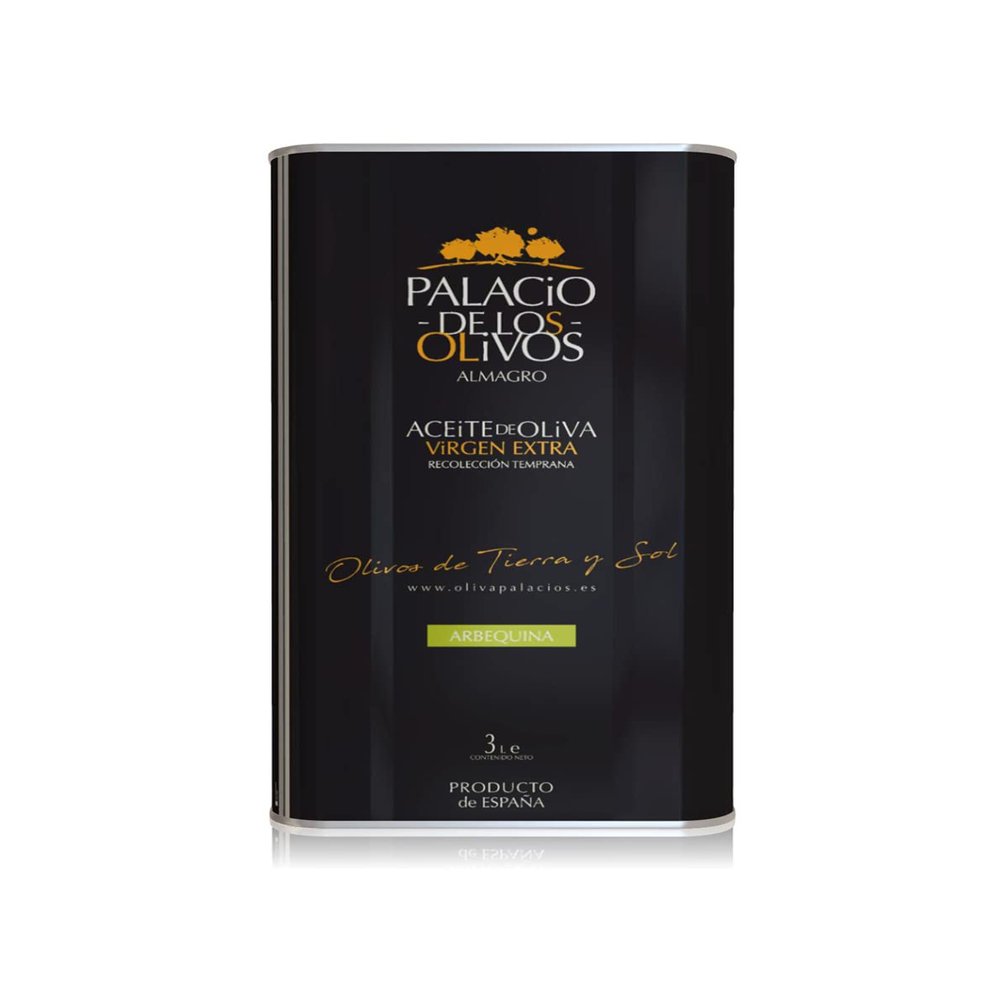 PALACIO DE LOS OLIVOS - Spanish Extra Virgin Olive Oil (Arbequina Variety) - 3 Litre Tin