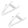Baluue 4pcs Body Fat Caliper Accurately Fat Measuring Device for Men Skinfold Caliper view 4