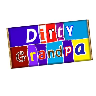 Dirty Grandpa Novelty Chocolate Bar Wrapper Gift Present Fathers day Birthday CH-676 (with chocolate bar)