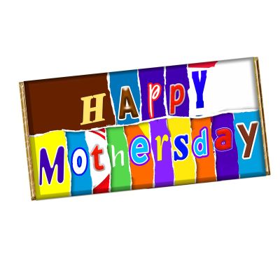 Happy Mothers day Chocolate Bar Wrapper Novelty Gift for Mummy Grandma Nanny CH-651 (with chocolate bar)