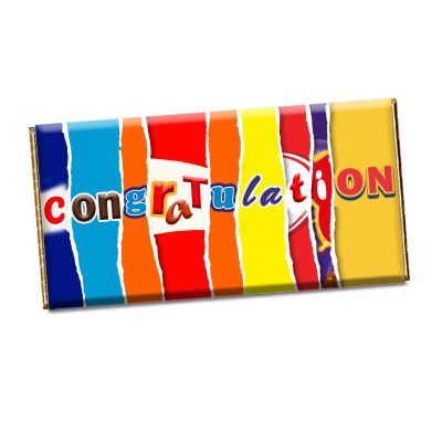 Congratulation Chocolate Bar Wrapper Novelty Gift Graduation Driving Test Passed CH-153 (with chocolate bar)