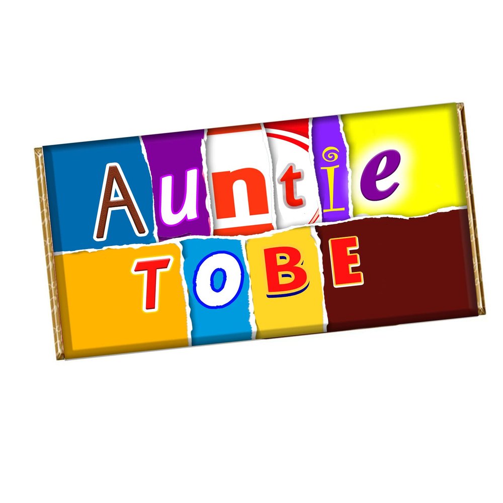 Auntie To be Chocolate Bar Wrapper Novelty Gift for Marriage Birthday Christmas CH-649 (with chocolate bar)