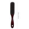 2 Pcs Long Handle Beard Brush Hair Brush for Men Male Shaving Tool Beard Care Brush Boar Bristle Round Brush Round Hair Brush Portable Man Wood Wild Boar Straightening Comb view 3