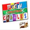 Christmas Personalised Customised Any Name Chocolate Bar Wrapper Novelty Gift CH-496 (with chocolate bar) view 1
