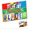 Christmas Personalised Customised Any Name Chocolate Bar Wrapper Novelty Gift CH-494 (with chocolate bar) view 1