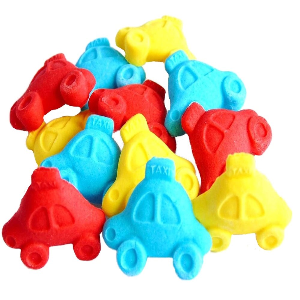 12 Mixed Novelty Edible Cars Birthday Cake Cupcake Topper Decorations