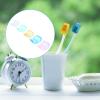 Alipis 90pcs Portable Toothbrush Brush Head Covers Travel Toothbrush Cover Plastic Holder for Household Business Trip Use Random Color view 4