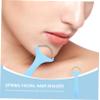 Beavorty Manual Spring Facial Hair Remover Epilator Tool Single Spring Threading Epilator for Upper Lip Chin Forehead Suitable for Women Face Hair Removal Random Color view 3
