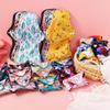 Asenappy 4 PCs Cloth Sanitary Pads Reusable X Large Cloth Menstrual Pads for Heavy Flow Night Use Pantyliners Wet Bag (5randompads) view 2
