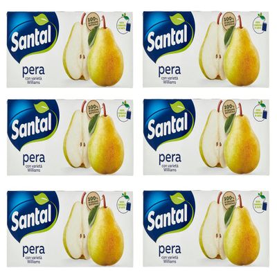 6 x Parmalat Santl Pera Pear Juice Fruit Juice Refreshing Drink Brik 3 x 200 ml